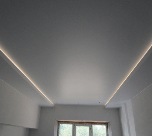 Сатиновые натяжные потолки