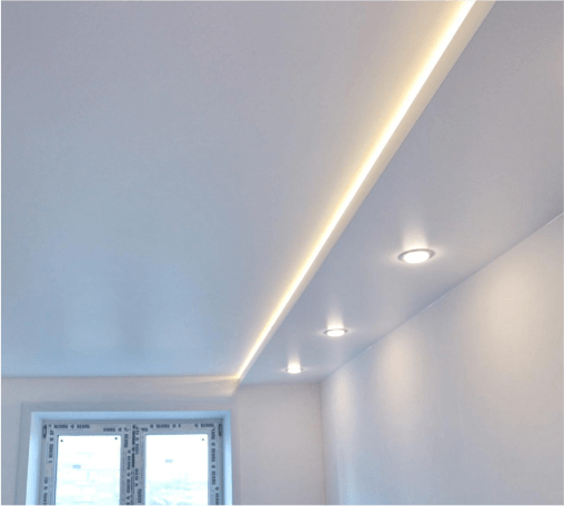 Двухуровневые натяжные потолки